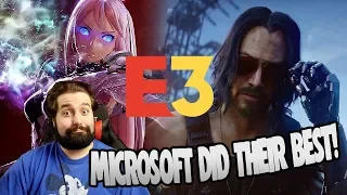 KEANU DEFINITELY STOLE THE SHOW!! | E3 Microsoft Showcase 2019 Reaction!