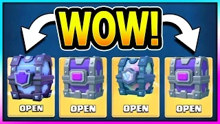 INSANE LEGENDARY LUCK! OPENING ALL BEST CHESTS!! Super Magical & Legendary Chest in Clash Royale