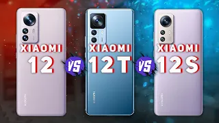 Xiaomi 12 vs Xiaomi 12T vs Xiaomi 12S