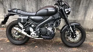 XSR155ヨシムラマフラー、エンジン始動動画。