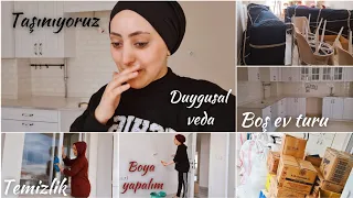 TAŞINIYORUZ🏠| İLK DEFA AÇIKLIYORUM| BOYA,TEMİZLİK,KOLİLEME, EVTURU| DUYGUSAL ANLAR😓| 7 günlük VLOG