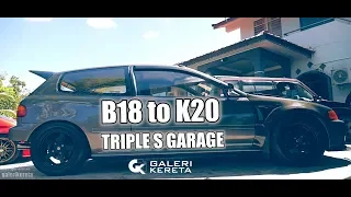 Civic EG6 Dolphin K Swap K20 by Triple S Garage