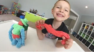 FATHER & SON PLAY WITH CRAZY FOAM! (Kinda Gross!)