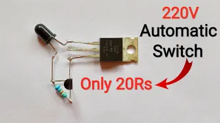 Auto ON And Auto OFF 220 Volt Switch..Automatic Street Light..How To Make Dark Sensor Without LDR..
