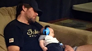 Carrie Underwood's Son Isaiah, Hubby Mike Fisher Nap During Her Rehearsal in Cute Pic