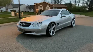 Here it is!!! Mercedes Benz SL500 R230 20x10.5 All Around MB Fondmetal & Silvers Neomax Coilovers