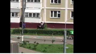 В Москве поймали человека паука