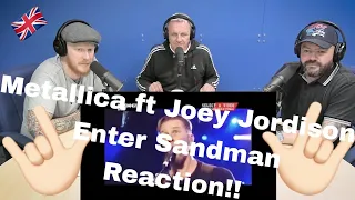 Metallica ft. Joey Jordison - Enter Sandman REACTION!! | OFFICE BLOKES REACT!!