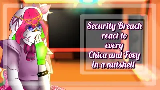 Security Breach react to every Chica and Foxy in a nutshell [Part 2/3]/ not original Gacha Club FNAF