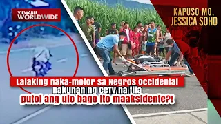 Isang rider, nakunan ng CCTV na tila putol ang ulo bago ito maaksidente?! | Kapuso Mo, Jessica Soho