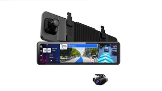 12 Inch Car Mirror Android 8.1 Dvr Dash Camera 1080P Dual Camera Wifi GPS Navigation ADAS