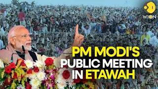 PM Modi LIVE: PM Modi's public meeting in Etawah, Uttar Pradesh | Lok Sabha Election 2024 | WION