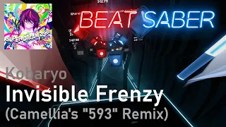 Kobaryo - Invisible Frenzy (Camellia's "593" Remix) | 89% Expert+ | Beat Saber (Mapped by Denyah)