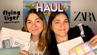 HAUL ZARA + CANCELLERIA FLYING TIGER📓🤍