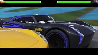 Cars 3 (2017) Final Race with healthbars (Edited By @GabrielDietrichson)