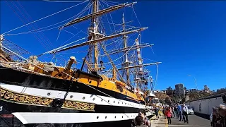 Buque mas lindo del mundo 🇮🇹"AMERIGO VESPUCCI"🇮🇹 en el puerto de Valparaiso, Chile🇨🇱🇮🇹