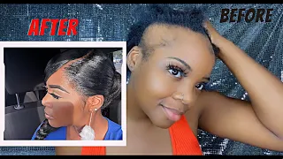 How to get FAKE EDGES in mins | without a lace wig or closure piece