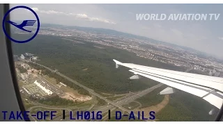 Lufthansa A319 Take Off Frankfurt FULL [HD]