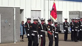 Koningsmars van Marinierskapel en Adelborsten door Den Helder 2024