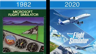 Evolution of Microsoft Flight Simulator Box/Art Covers (1982-2020)