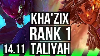 KHA'ZIX vs TALIYAH (JGL) | Rank 1, Rank 1 Kha, 6/2/11 | EUW Challenger | 14.11