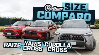 2024 Toyota Yaris Cross: Size comparo vs the Raize and the Corolla Cross | Top Gear Philippines