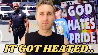 I Confront The Westboro Baptist Church As They Picket an LGBTQIA Ally... (Documentary)