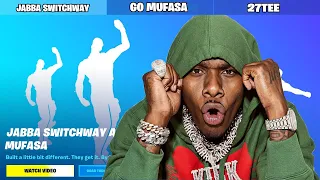 Streamers React to DaBaby JABBA SWITCHWAY & GO MUFASA Emote In Fortnite (Item Shop)