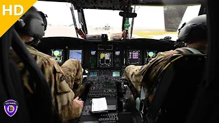 The Pilots Prepare CH-47 Chinook Helicopter For Flight Operations