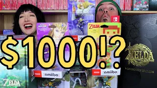 Unboxing Every Piece of Zelda Tears of the Kingdom Merchandise - Collectors Edition, OLED, ect