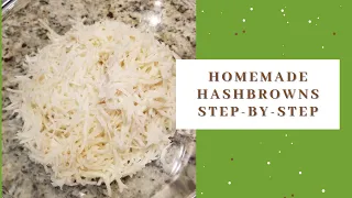 How to make homemade hashbrowns for freezing or dehydrating