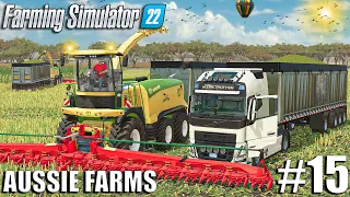 Cutting CORN SILAGE w/ KRONE BiG X | Aussie Farms 22 | Farming Simulator 22