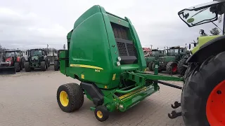 Прокрутка пресс-подборщика John Deere 864