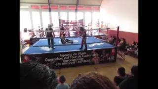 kid Cometa y Angelus vs Caballero Galáctico y Black Mister