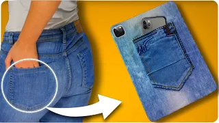 Apple iPad Pro(2020) 🔥🔥🔥 | Back Cover Made From Denim Jeans | 5 Minute Craft | Eureka Tech World