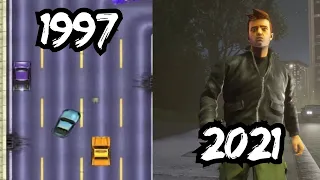 Evolucion de Grand Theft Auto(GTA)(1997-2021)///Evolution of Grand Theft Auto(GTA)(1997-2021)