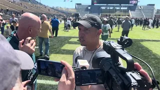 Ryan Walters following spring football game