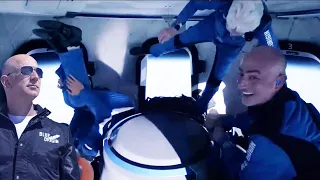 This is what Jeff Bezos did while in space | Blue Origin Launch