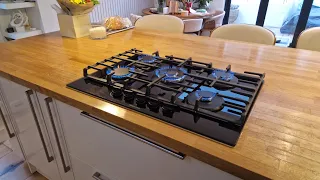 Installing a Gas Hob & cutting worktop