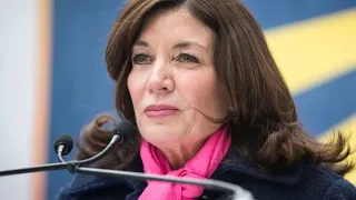 Lt. Gov. Kathy Hochul Holds Press Briefing after Gov. Andrew Cuomo Resigns