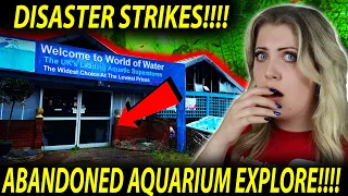 EXPLORING WHAT’S LEFT OF A FLOODED ABANDONED AQUARIUM| THE UNLUCKIEST SEA LIFE EXHIBIT ON EARTH!!