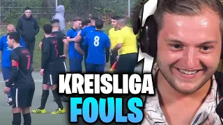 😂⚽REAKTION auf HARTE FOULS & ROTE KARTEN - Best of Kreisliga | Trymacs Stream Highlights