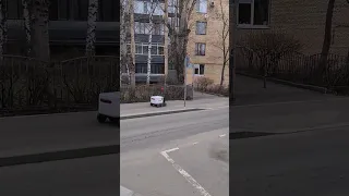 Postal delivery robot in Moscow. #technology