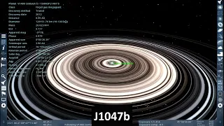 Which Planet is the largest in the UNIVERSE  J1047b or HD 100546b ?