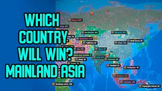 Asia | Modern Borders | Which Country Will Take Over The Mainland? | WorldBox Timelapse