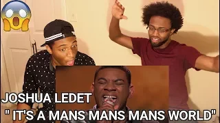 Joshua Ledet- It's A Man's Man's Man's World - Top 4 - American Idol (REACTION)