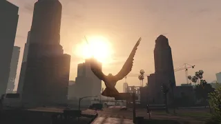 Eagle Flight exploring the City of GTAV (PS4) 2 of 4