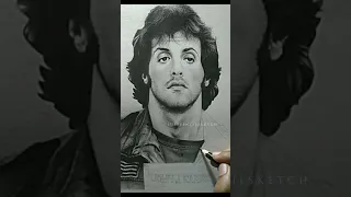 Sketch Sylvester Stallone | John Rambo #shorts #justpencilsketch