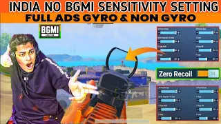 अब SCOPE नहीं हिलेगा🔥2022 Pro Player KHTARNAK Sensitivity For Bgmi & Pubg Gyro & Non Gyro Setting