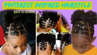 Pinterest Inspired Hairstyle: Kids Back To School Natural Hairstyle